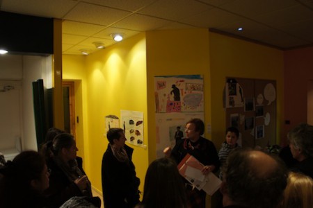 Vernissage - Présentation par un élève de SEGPA de Mme BOURGOIN